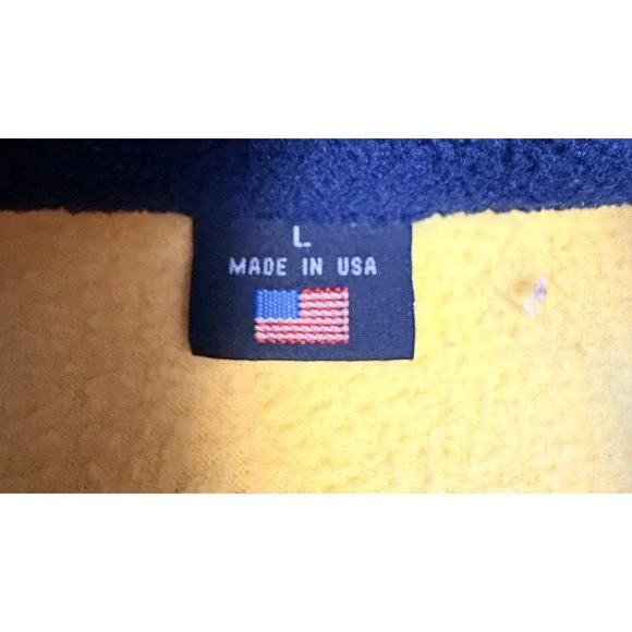 San Francisco Vintage Y2K Fleece Jacket Full Zip Embroidered Jacket Mens Sz L - Picture 3 of 9